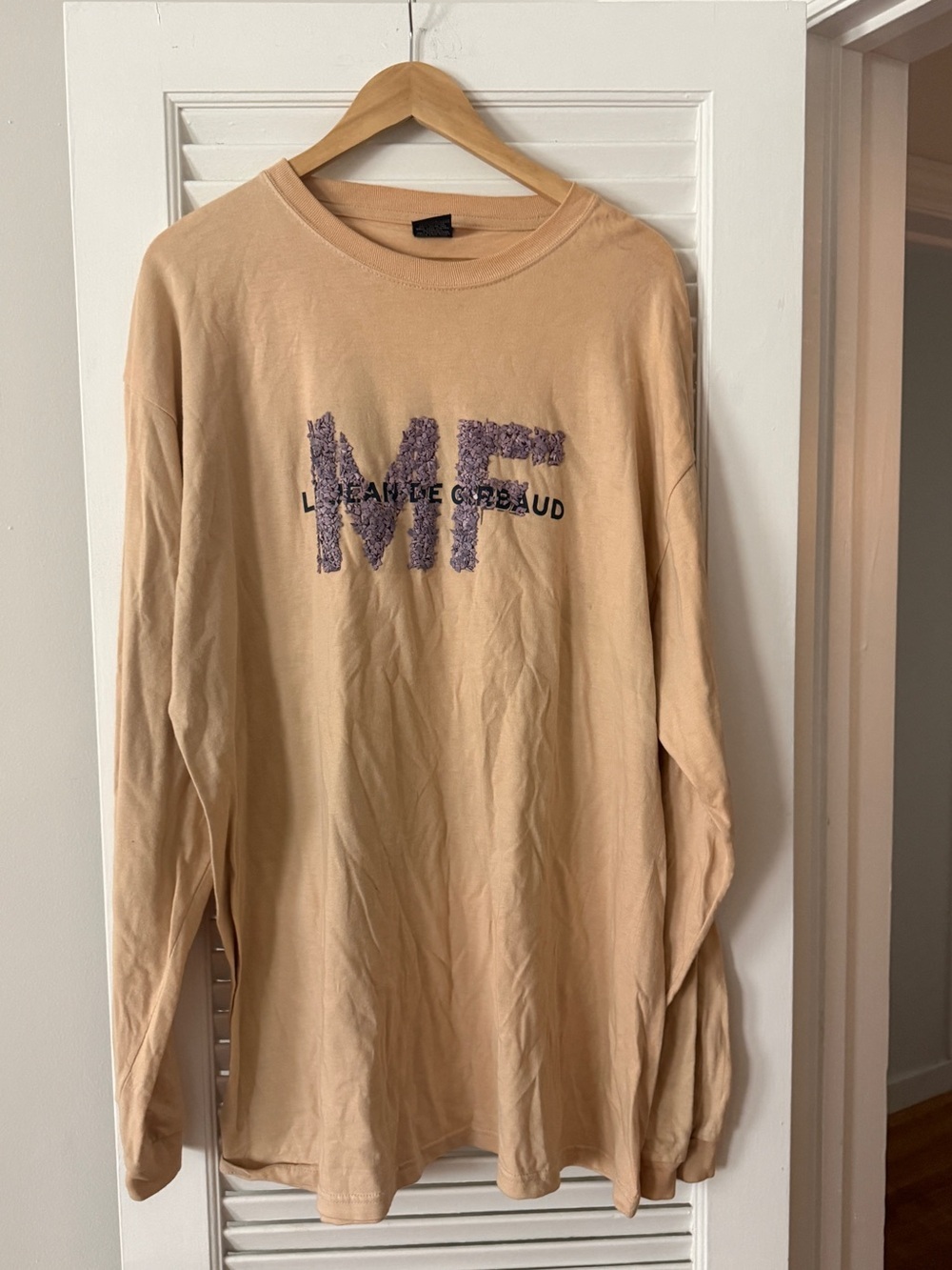 Vintage Marithé + François Girbaud Long Sleeve Tee - Sand/Tan - Size XL